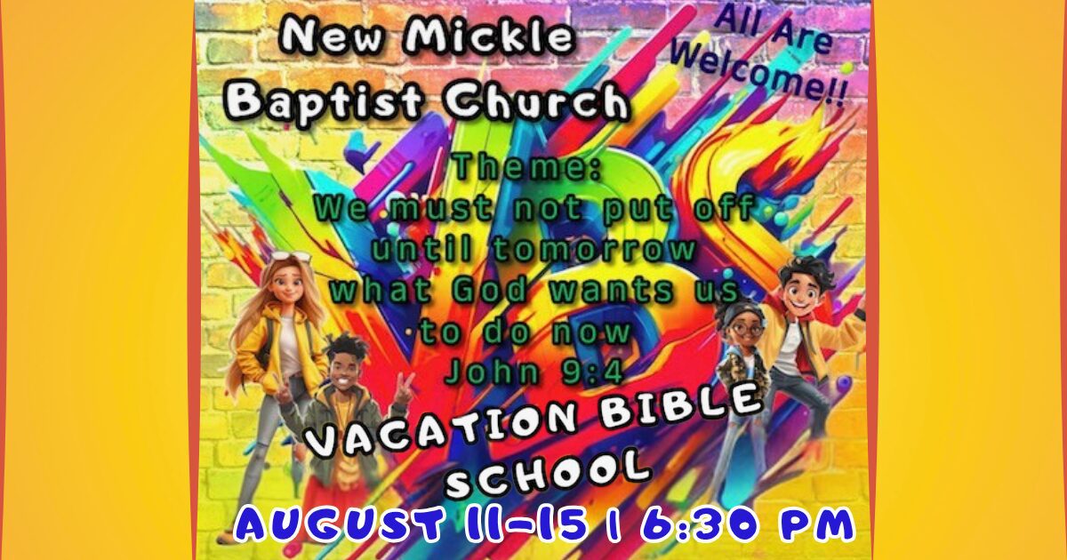 Featured image for “Register Now for VBS | August 11-15”